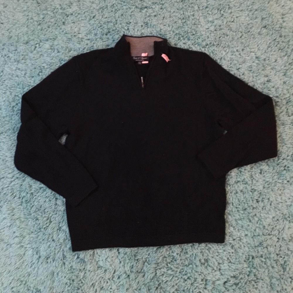 100% Wool Davis & Squire Quarter Zip Sweater